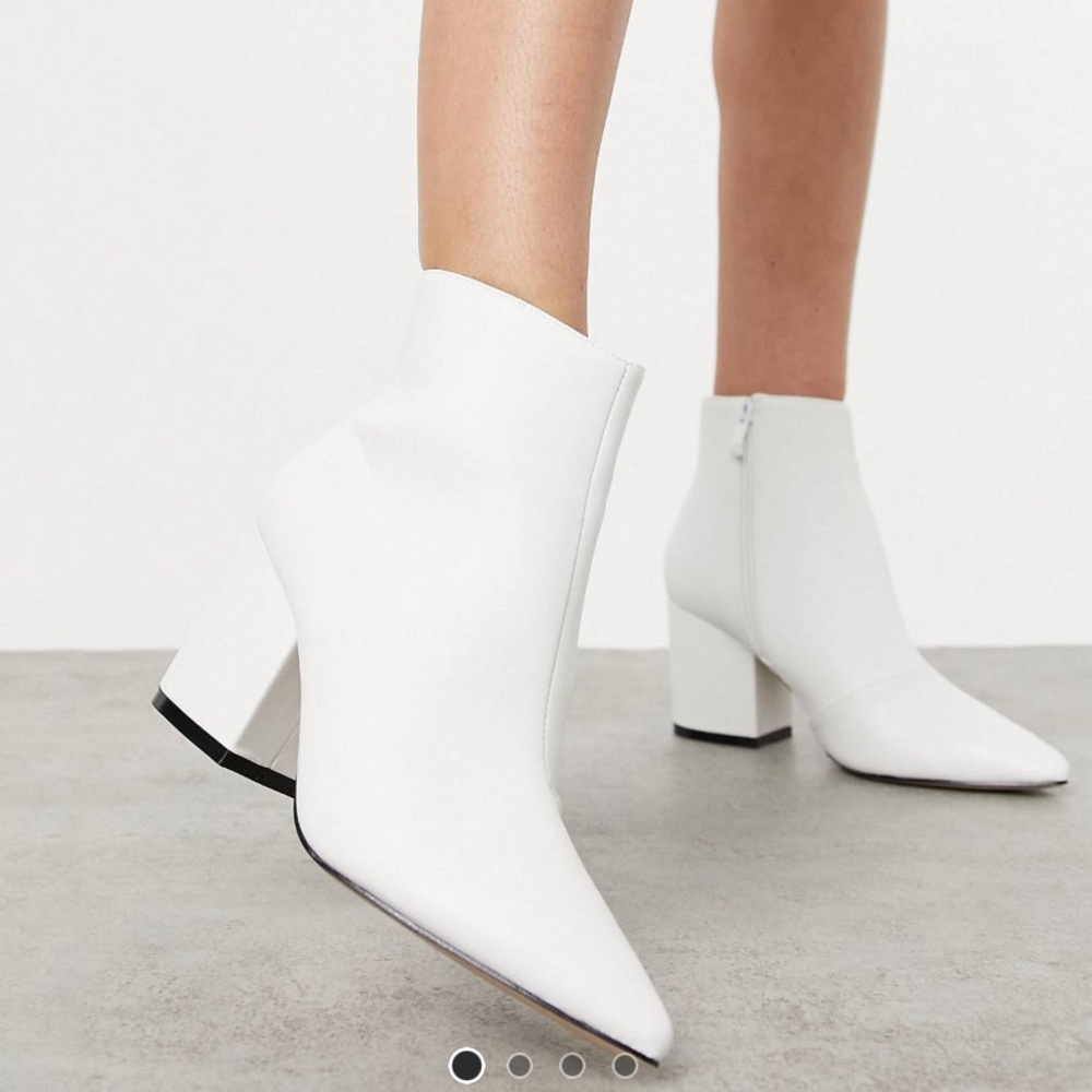 ASOS White Booties NWOT